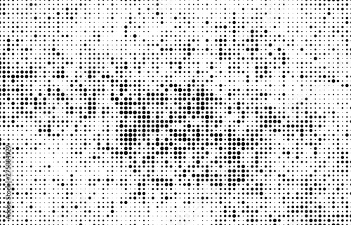 Abstract halftone wave dotted background. Monochrome texture of dots for printing