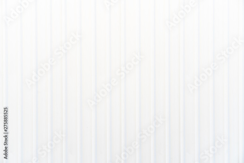 White corrugated metal wall texture. Horizontal background texture.