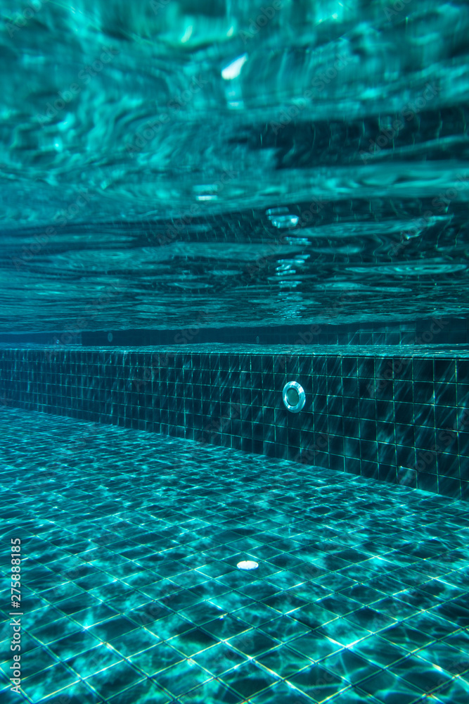 clear water in swimming pool