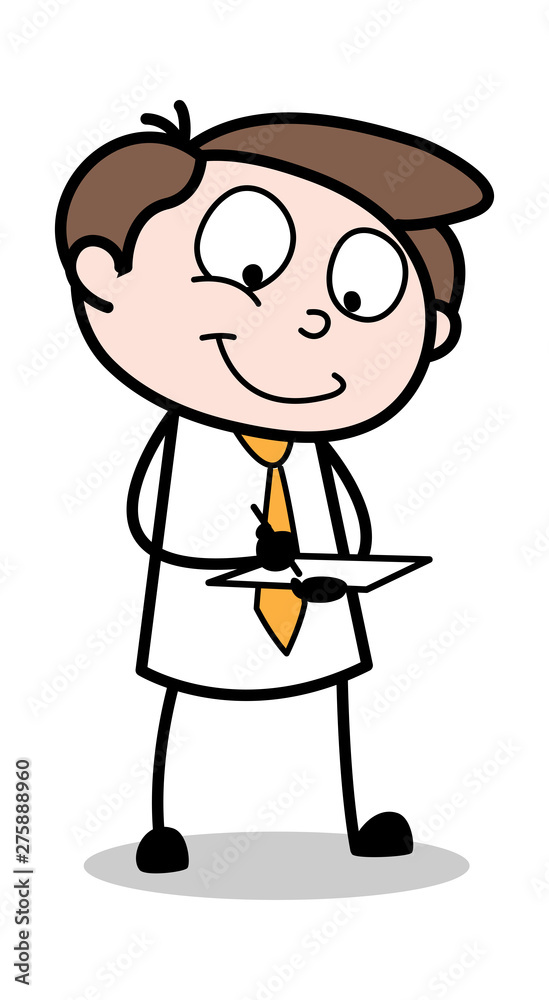 Noting Down the Queries - Office Businessman Employee Cartoon Vector Illustration Noting Down the Queries - Office Businessman Employee Cartoon Vector Illustration