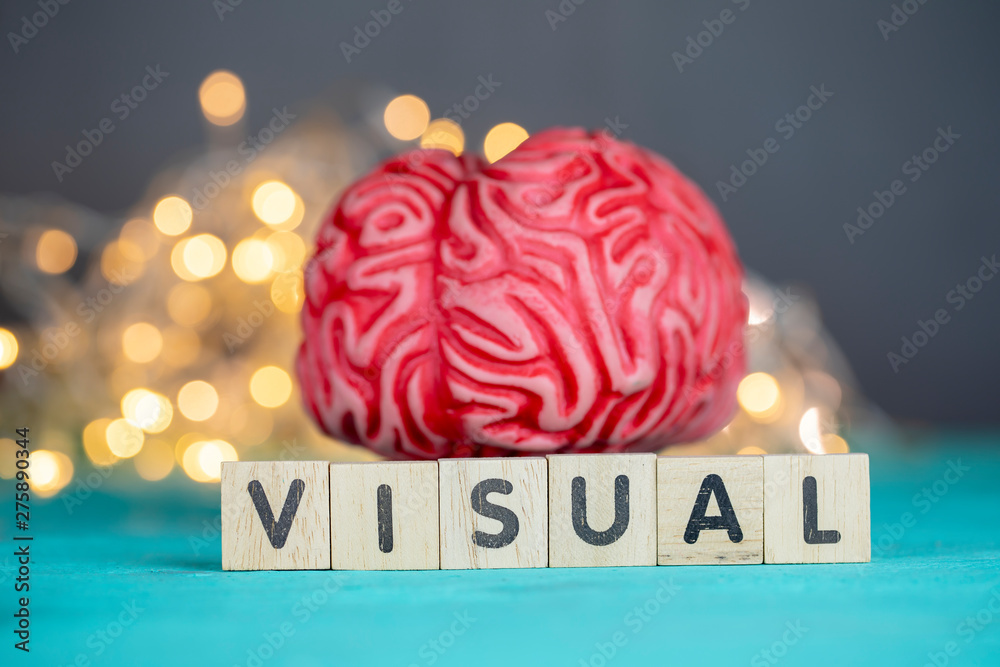 Visual Intelligence Concept. Brain - obrazy, fototapety, plakaty 