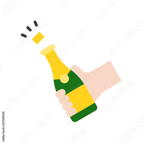 Party drinks vector, Summer party related flat icon