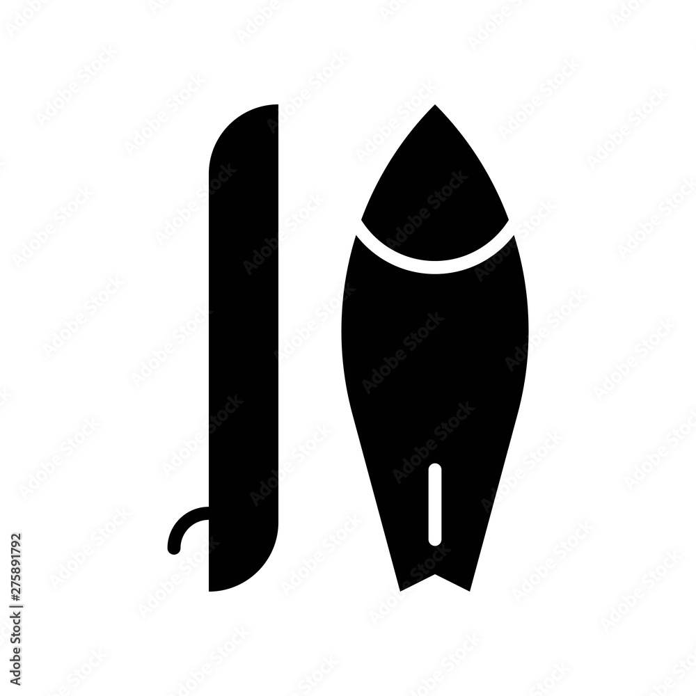 Surfboard vector, Summer party related solid icon Surfboard vector, Summer party related solid icon