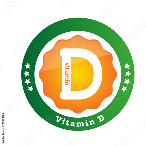 Vitamin D sun shining icon collection set, cholecalciferol. golden drop Vitamin complex drop. Medical for heath Vector illustration