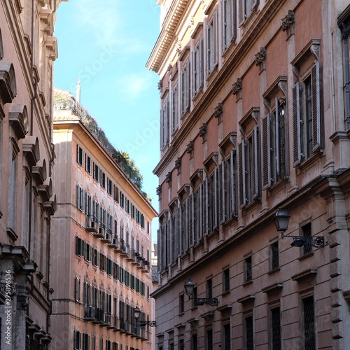Rome cityscape streets historic center Italy