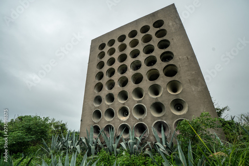 Giant propaganda speaker pointing to the PRC on Kinmen Island, Taiwan (ROC) photo