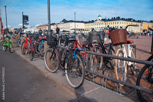bicycles are in Helsinki