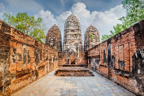 Pagoda at Wat Si Sawai, Sukhothai Historical Park, Sukhothai Thailand