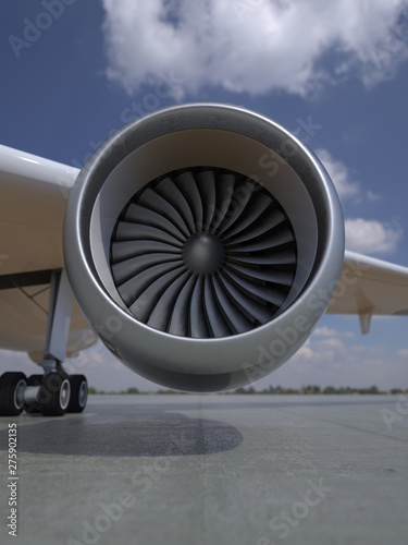 airplane engine close up (ID: 275902135)
