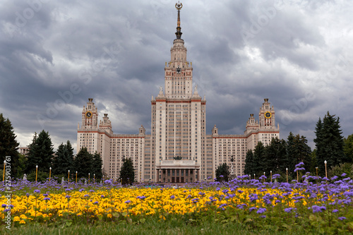 moscow university on a stormy day