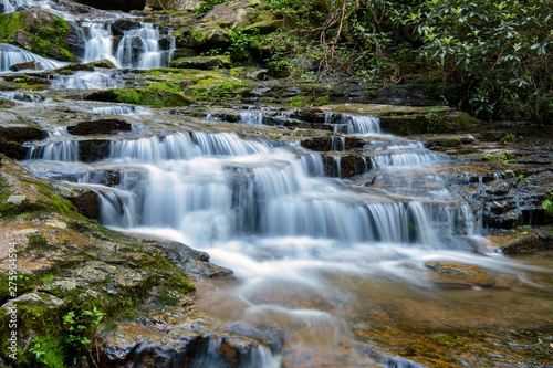 Fototapeta Naklejka Na Ścianę i Meble -  Virginia Hawkins Falls, Jocasee Gorges Wilderness Area, South Carolina
