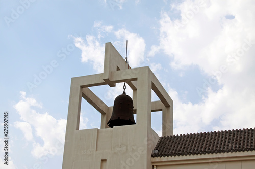 alarm bell in the Pandai village massacre memorial, luannan county, hebei province, China photo