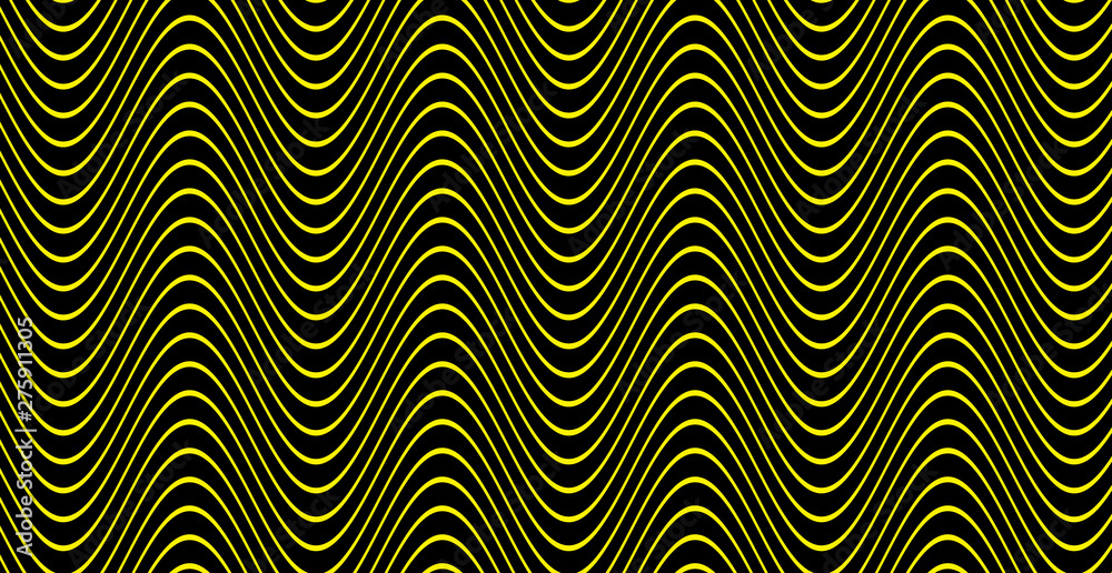 yellow curved amplitude lines 