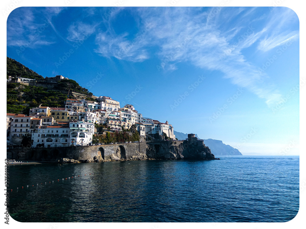 Beautiful coast of Amalfi in South Italy