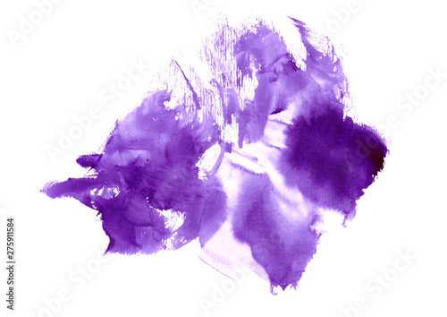 Fototapeta Naklejka Na Ścianę i Meble -  watercolor abstract strokes with purple shades.High resolution banner