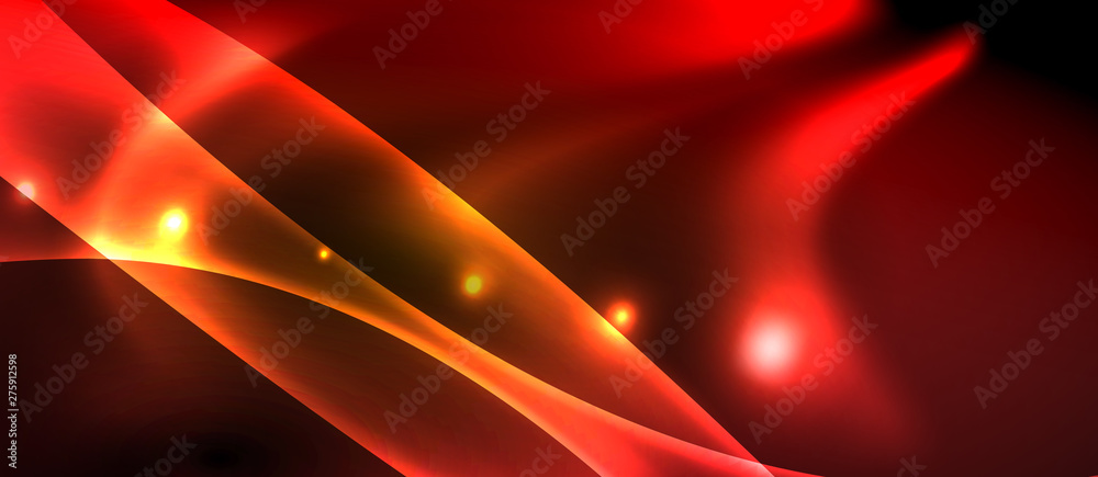 Neon color wave lines abstract background, magic techno futuristic light Neon color wave lines abstract background, magic techno futuristic light
