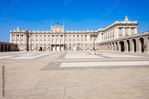 The Royal Palace of Madrid in Madrid city, Spain