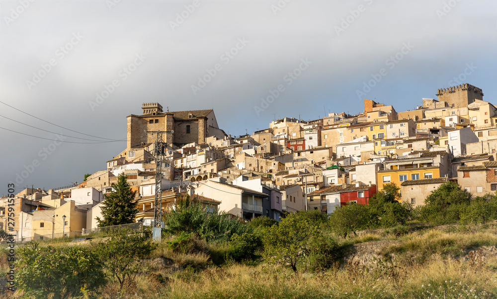 a view of Moratalla town, province of Murcia, Spain