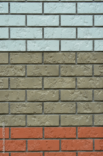 Wallpaper Mural Aged, damaged brickwork texture with stripes. Torontodigital.ca