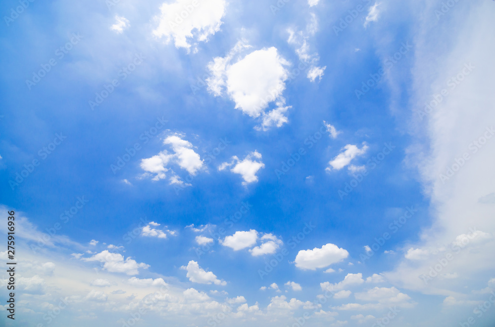 Fototapeta premium tranquil with beautiful cloud and blue sky background.