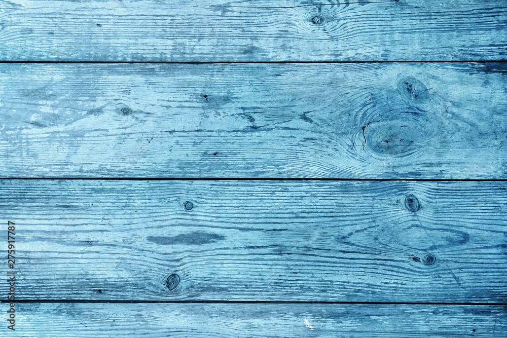 Obraz premium Blue wood detail background for text.Blank of wooden grunge