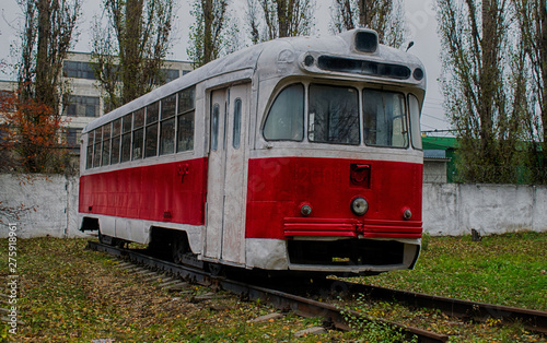 The tram RVZ-6, the Lipetsk tramway depot