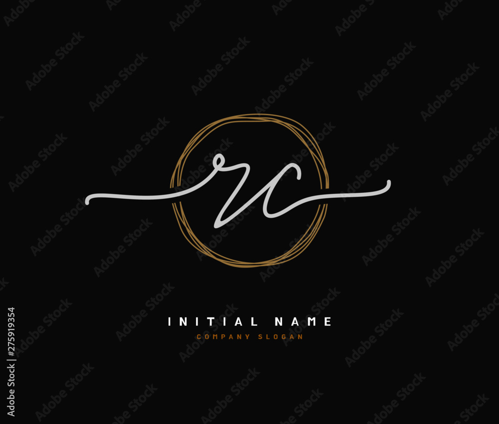 R C RC Beauty vector initial logo, handwriting logo of initial signature, wedding, fashion, jewerly, boutique, floral and botanical with creative template for any company or business. R C RC Beauty vector initial logo, handwriting logo of initial signature, wedding, fashion, jewerly, boutique, floral and botanical with creative template for any company or business.