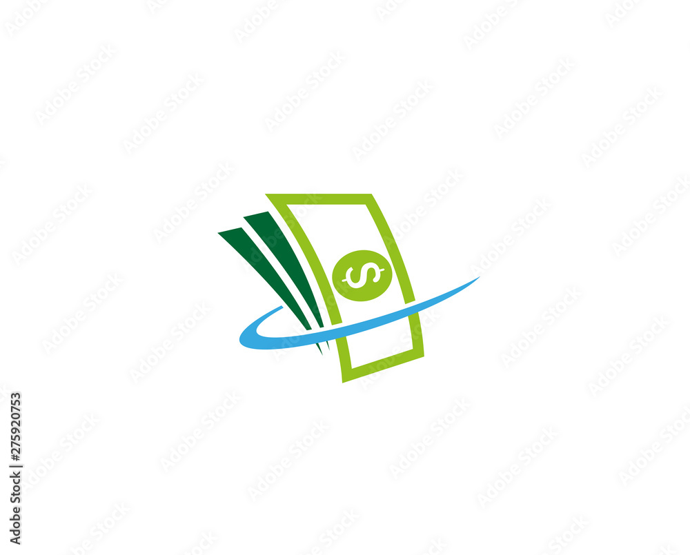 Creative Abstract Money Cash Logo Design Vector Symbol Illustration Creative Abstract Money Cash Logo Design Vector Symbol Illustration