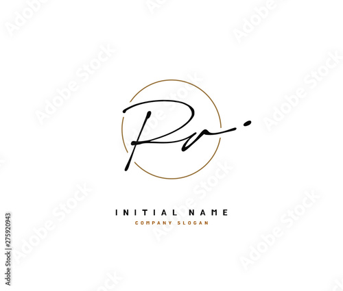 R A RA Beauty vector initial logo, handwriting logo of initial signature, wedding, fashion, jewerly, boutique, floral and botanical with creative template for any company or business.