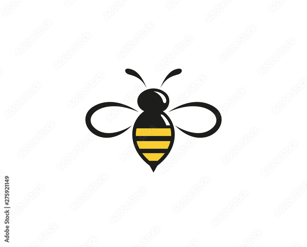 Fototapeta Creative Abstract Bumblebee Logo Design Vector Symbol Illustration