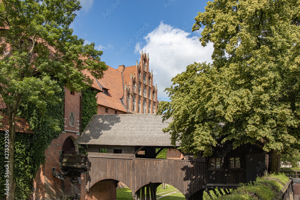 The biggest castle in the world in Malbork, Poland