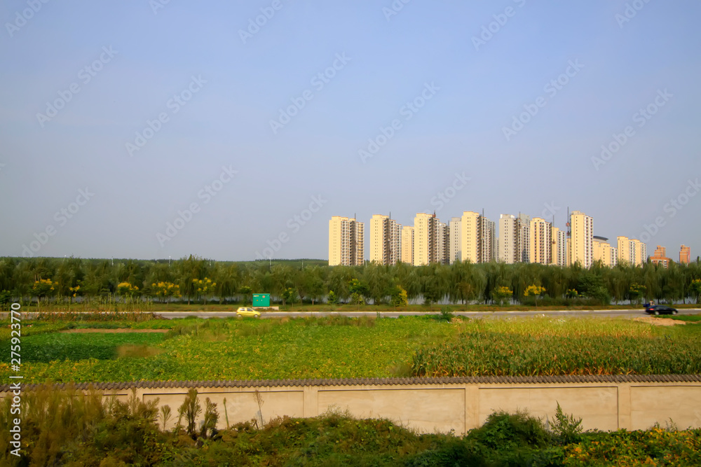 Urban construction scene, China