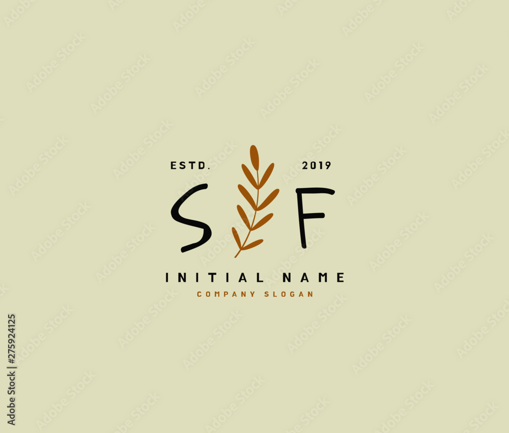 S F SF Beauty vector initial logo, handwriting logo of initial signature, wedding, fashion, jewerly, boutique, floral and botanical with creative template for any company or business. S F SF Beauty vector initial logo, handwriting logo of initial signature, wedding, fashion, jewerly, boutique, floral and botanical with creative template for any company or business.