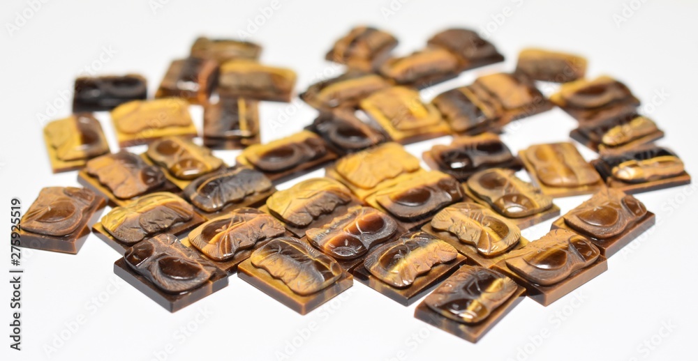Tiger eye carving ringstones Tiger eye carving ringstones