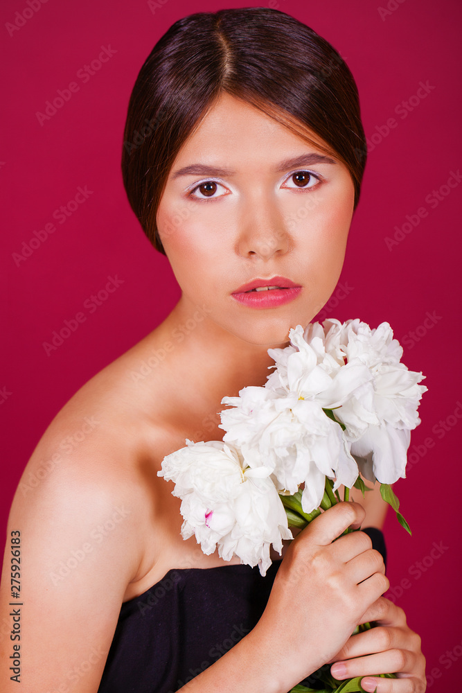 Make up portrait of a young beautiful brunette woman Make up portrait of a young beautiful brunette woman