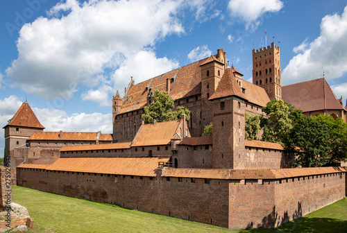 The biggest castle in the world in Malbork, Poland