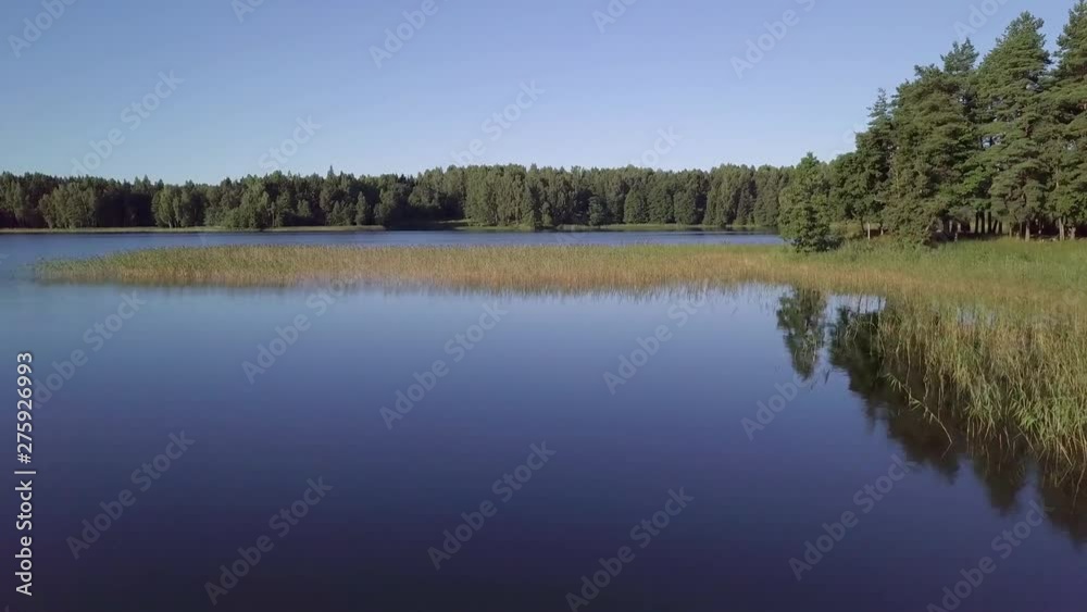 Aerial view of Lake Plateliai (Plateliu ezers) in Zemaitija National Park, Samogitia, Lithuania Aerial view of Lake Plateliai (Plateliu ezers) in Zemaitija National Park, Samogitia, Lithuania