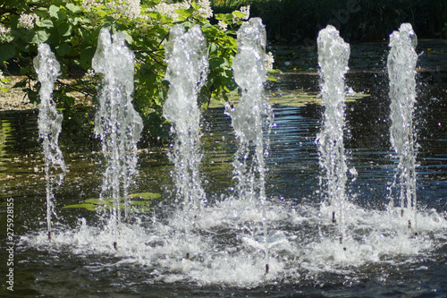 Springbrunnen im MüGa-Park in Mülheim an der Ruhr photo