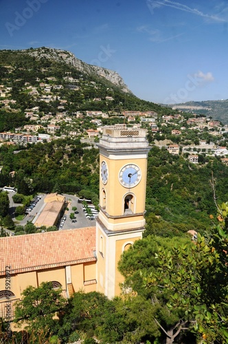 Village d’Eze dans les Alpes Maritimes (Côte d’Azur-Midi de la France)
