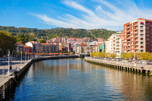 Nervion River embankment in Bilbao