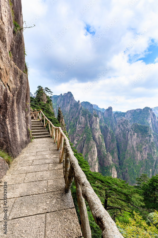 Fototapeta premium Landscape of Huangshan (Yellow Mountains).UNESCO World Heritage Site.Located in Huangshan,Anhui,China.