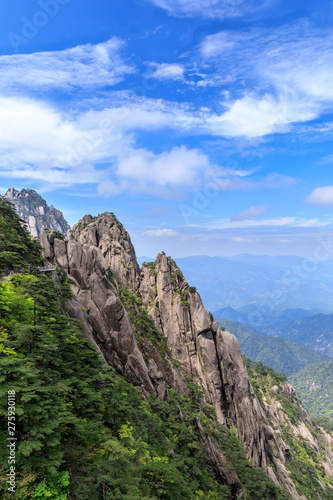 Landscape of Huangshan (Yellow Mountains).UNESCO World Heritage Site.Located in Huangshan,Anhui,China.