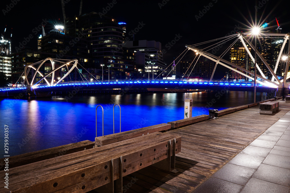 Obraz premium Melbourne CBD night life