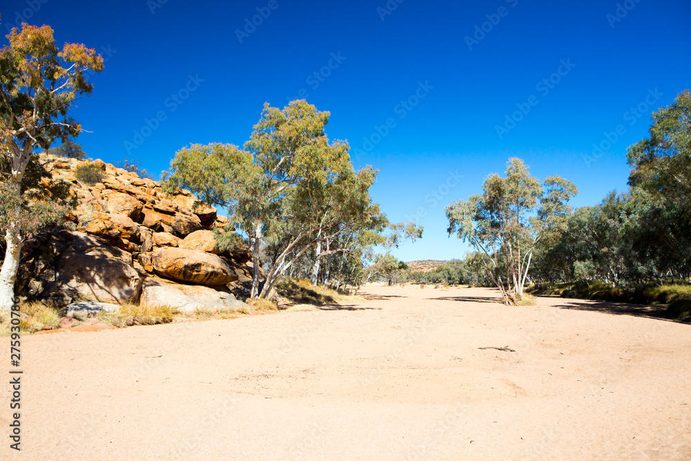 Dry River Bed of Todd River Alice Springs