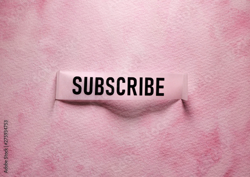 Subscribe Tag Close up