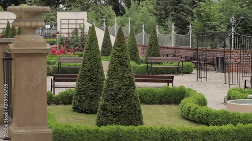 Palace backyard in Olomouc, Czech Republic