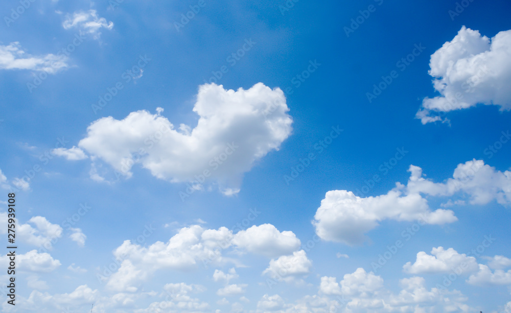 Clear and sunset sky with cloud in summer Clear and sunset sky with cloud in summer