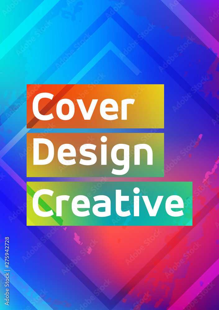 Minimal geometric cover background. Colorful halftone gradient. Vector dynamic shapes composition for your poster, flyer, presentation, cover design. Fluid bright backgrounds.
