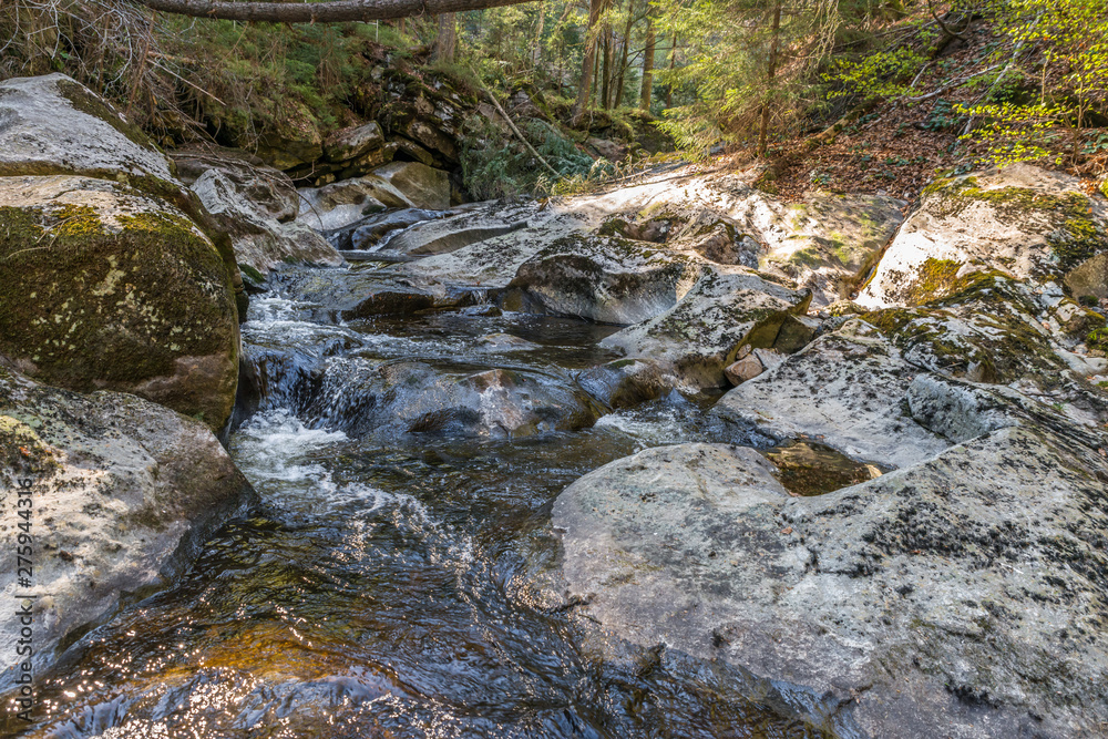 Steinklamm in Spiegelau im Bayerischen Wald, Deutschland Steinklamm in Spiegelau im Bayerischen Wald, Deutschland
