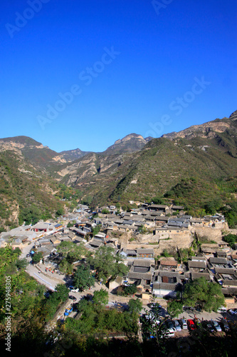 CuanDiXia village vertical view, Beijing, China